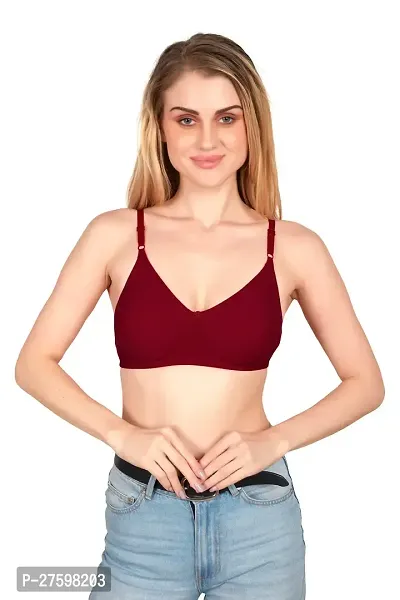 Tispy Topsy Women Maroon Color COTTON bra,bra for women,women bra,c cup bra,bras