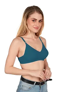 Tispy Topsy Women Rust Blue Color COTTON bra,bra for women,women bra,c cup bra,bras-thumb3