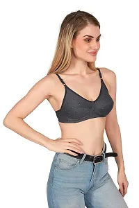 Tispy Topsy Women Grey Color 100 % Cotton  bra,bra for women,women bra,c cup bra,bras,fancy bra bra,new bra-thumb3