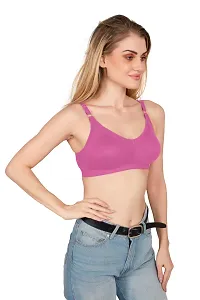 Tispy Topsy Women Pink Color INTERLOCK MATERIAL WITH 100% COTTON   bra,bra for women,women bra,c cup bra,bras-thumb3