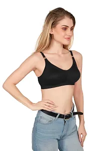 Tispy Topsy Women Black Color INTERLOCK MATERIAL WITH 100% COTTON   bra,bra for women,women bra,c cup bra,bras-thumb3