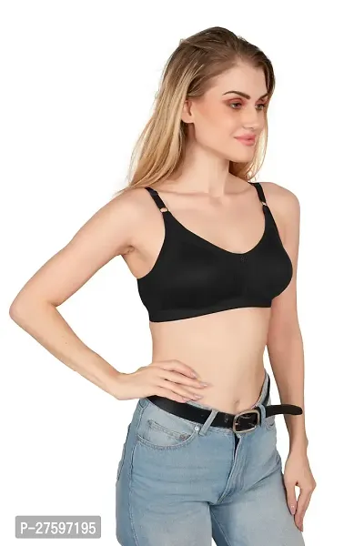 Tispy Topsy Women Black Color INTERLOCK MATERIAL WITH 100% COTTON   bra,bra for women,women bra,c cup bra,bras-thumb4