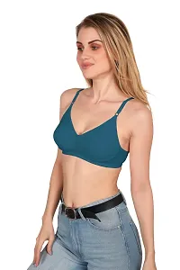 Tispy Topsy Women Rust Blue Color COTTON bra,bra for women,women bra,c cup bra,bras-thumb2