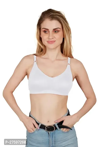 Tispy Topsy Women White Color INTERLOCK MATERIAL WITH 100% COTTON   bra,bra for women,women bra,c cup bra,bras