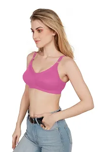 Tispy Topsy Women Pink Color INTERLOCK MATERIAL WITH 100% COTTON   bra,bra for women,women bra,c cup bra,bras-thumb2