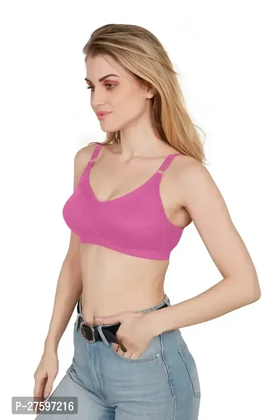 Tispy Topsy Women Pink Color INTERLOCK MATERIAL WITH 100% COTTON   bra,bra for women,women bra,c cup bra,bras-thumb3