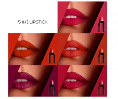 4in1 Liquid Red Edition Matte Minis Lipstick, 6-ml with 36H Eyeliner and 5 Lipstick in 1 Matte Lipstick-thumb1