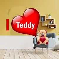 Cream and Brown  Teddy Bear  with Heart (13Inch) Setnbsp;ofnbsp;2-thumb1