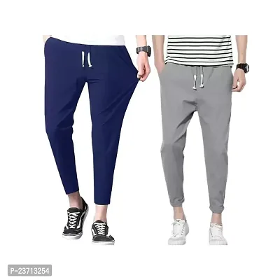 Men's Stylish Royal Dry Fit Jogger Lower Track Pants for Gym, Running, Athletic, Casual Wear for Men pack of 2-thumb0