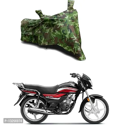 GLAMND-100% Dustproof Bike Scooty Two Wheeler Body Cover Compatible For Honda CD 110 Dream Water Resistance  Waterproof UV Protection Indor Outdor Parking With All Varients[Militry GMJ]