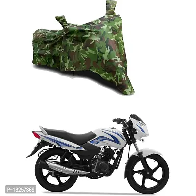 GLAMND-100% Dustproof Bike Scooty Two Wheeler Body Cover Compatible For TVS Sport Kick Start Water Resistance  Waterproof UV Protection Indor Outdor Parking With All Varients[Militry GMJ]