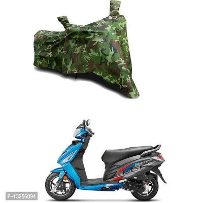 GLAMND-100% Dustproof Bike Scooty Two Wheeler Body Cover Compatible For Hero Maestro Edge 110 FI Water Resistance  Waterproof UV Protection Indor Outdor Parking With All Varients[Militry GMJ]