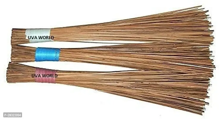 Large size Natural Broom stick Home Cleaning 3s Pack(Multi colour)-thumb0