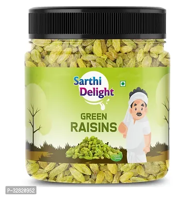 Seedless Afghani Green Raisins Rich in Antioxidants for Healthy Snacking | 400gm (Pack of 1)