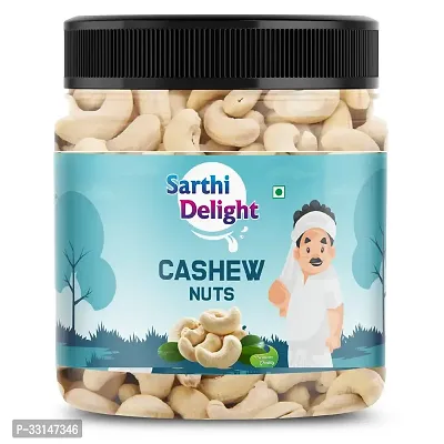 SARTHIDELIGHT Natural Popular Cashews 500gm , Nutritious  Delicious Nuts, Signature Plain, High Fiber, Rich In Protein