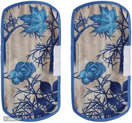 Fancy Refrigerator Cover(Width: 53 Cm, Blue)-thumb4