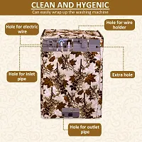 Fancy Top Loading Washing Machine Cover(Width: 58 Cm, Brown)-thumb2