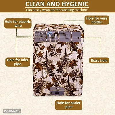 Fancy Top Loading Washing Machine Cover(Width: 58 Cm, Brown)-thumb3