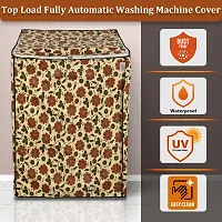 Fancy Top Loading Washing Machine Cover(Width: 61 Cm, Yellow And Red)-thumb3