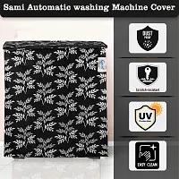 Fancy Semi-Automatic Washing Machine Cover(Width: 54 Cm, Black)-thumb2