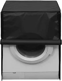 Fancy Front Loading Washing Machine Cover(Width: 60.9 Cm, Black)-thumb2