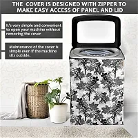 Fancy Top Loading Washing Machine Cover(Width: 58 Cm, Grey)-thumb1