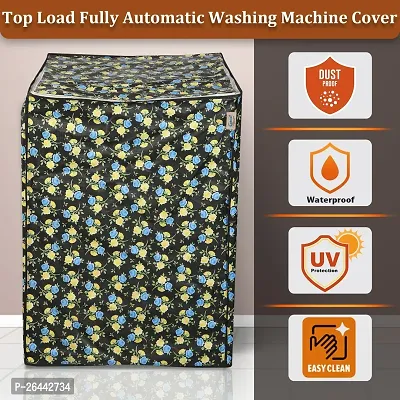 Fancy Top Loading Washing Machine Cover(Width: 61 Cm, Green)-thumb3