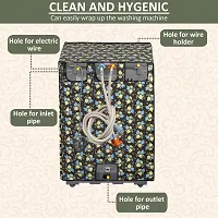 Fancy Front Loading Washing Machine Cover(Width: 61 Cm, Green)-thumb2