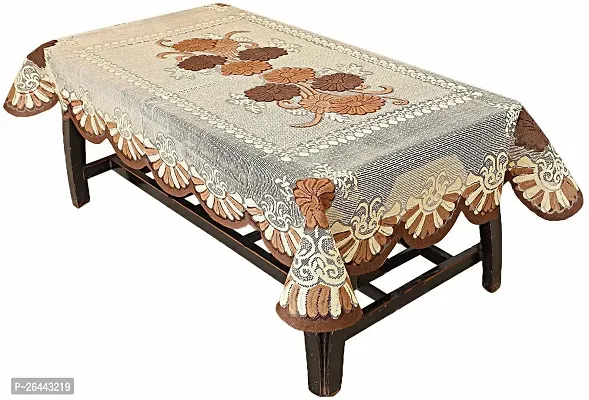 Fancy Embroidered 4 Seater Table Cover(Multicolor-01, Cotton)-thumb0