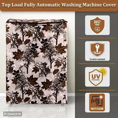 Fancy Top Loading Washing Machine Cover(Width: 58 Cm, Brown)-thumb4