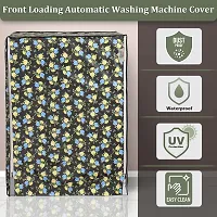 Fancy Front Loading Washing Machine Cover(Width: 61 Cm, Green)-thumb1