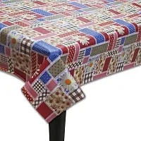 Fancy Floral 6 Seater Table Cover(Multicolor, Pvc)-thumb1