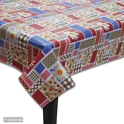 Fancy Floral 6 Seater Table Cover(Multicolor, Pvc)-thumb2