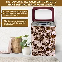 Fancy Top Loading Washing Machine Cover(Width: 58 Cm, Brown)-thumb1