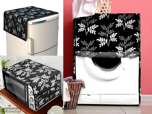 Fancy Front Loading Washing Machine Cover(Width: 58 Cm, Black)