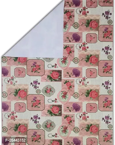 Fancy Floral 6 Seater Table Cover(Pink, Pvc)-thumb4