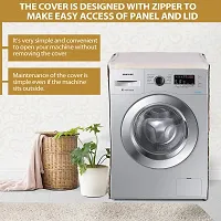 Fancy Front Loading Washing Machine Cover(Width: 61 Cm, Yellow And Red)-thumb3