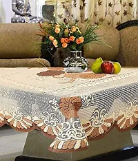 Fancy Embroidered 4 Seater Table Cover(Multicolor-01, Cotton)-thumb1