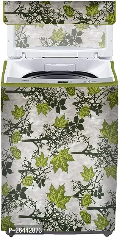 Fancy Top Loading Washing Machine Cover(Width: 58 Cm, Green)-thumb0