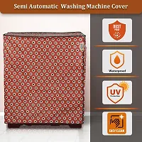 Fancy Semi-Automatic Washing Machine Cover(Width: 81 Cm, Maroon)-thumb2