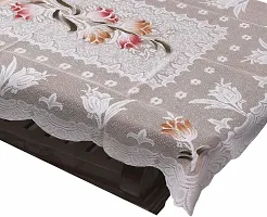 Fancy Floral 4 Seater Table Cover(Multicolor, Cotton)-thumb1