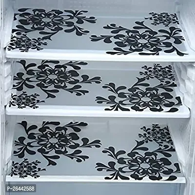 Fancy Refrigerator Cover(Width: 53 Cm, Black)-thumb3