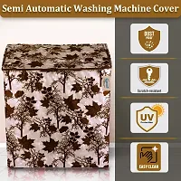 Fancy Semi-Automatic Washing Machine Cover(Width: 54 Cm, Brown)-thumb2