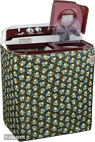 Fancy Semi-Automatic Washing Machine Cover(Width: 81 Cm, Green)