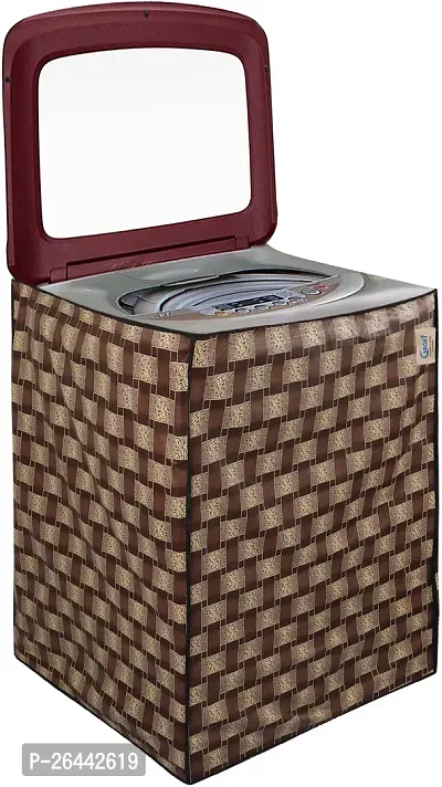 Fancy Top Loading Washing Machine Cover(Width: 61 Cm, Brown)-thumb0