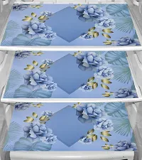 Fancy Refrigerator Cover(Width: 53 Cm, Blue)-thumb2