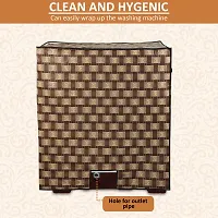 Fancy Semi-Automatic Washing Machine Cover(Width: 81 Cm, Brown)-thumb2