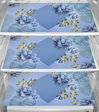 Fancy Refrigerator Cover(Width: 53 Cm, Blue)-thumb2