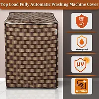 Fancy Top Loading Washing Machine Cover(Width: 61 Cm, Brown)-thumb3