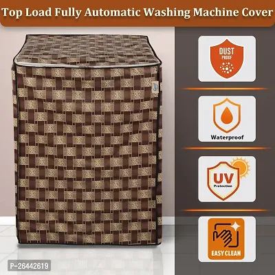 Fancy Top Loading Washing Machine Cover(Width: 61 Cm, Brown)-thumb4